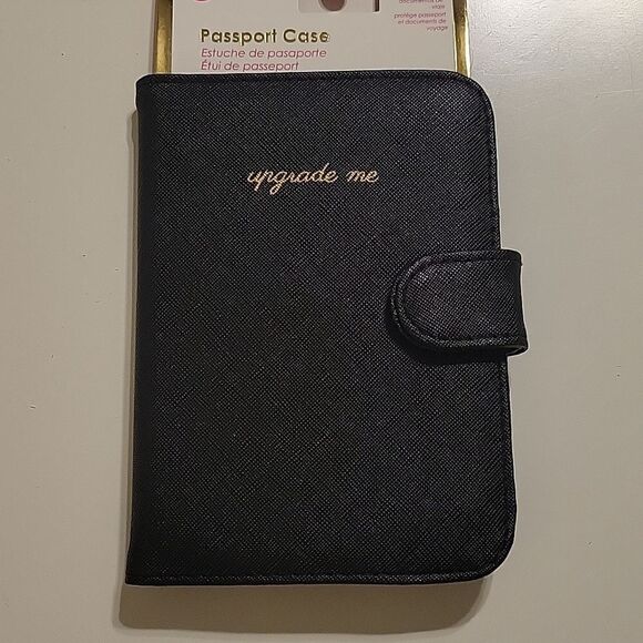 PASSPORT WALLET CREDIT CARD MAGENETIC CLOSE HOLDER COVER UPGRADE ME NEW NWT - Picture 2 of 13